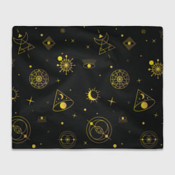 Плед флисовый Эзотерика, цвет: 3D-велсофт