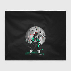 Плед флисовый Moon Slayer, цвет: 3D-велсофт