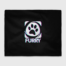 Плед флисовый Furry, цвет: 3D-велсофт
