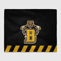 Плед флисовый BOSTON BRUINS, цвет: 3D-велсофт