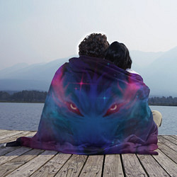 Плед флисовый Космо Волк, цвет: 3D-велсофт — фото 2