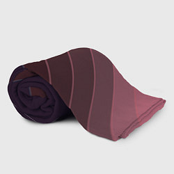 Плед флисовый Коричнево-фиолетовый узор, цвет: 3D-велсофт — фото 2