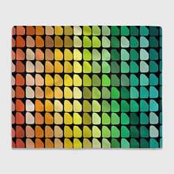 Плед флисовый Палитра, цвет: 3D-велсофт