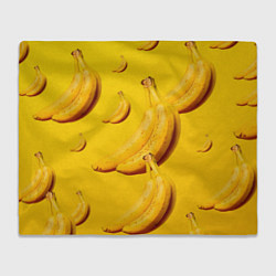 Плед флисовый Банановый рай, цвет: 3D-велсофт