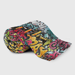 Плед флисовый Graffiti on the wall, цвет: 3D-велсофт — фото 2