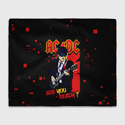 Плед флисовый ARE YOU REDY? ACDC, цвет: 3D-велсофт