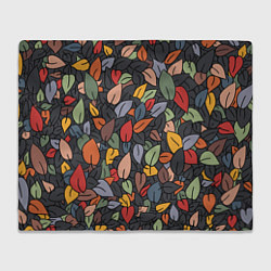 Плед флисовый Рисованная Осень, цвет: 3D-велсофт