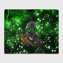 Плед флисовый Opposing Force Адриан Шепард спина Z, цвет: 3D-велсофт