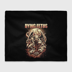 Плед флисовый Dying Fetus, цвет: 3D-велсофт