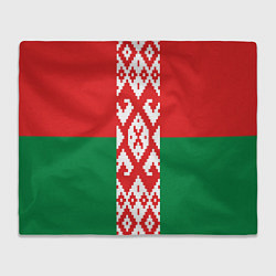Плед флисовый Белоруссия, цвет: 3D-велсофт