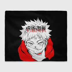 Плед флисовый Jujutsu Kaisen, Юдзи Итадори, цвет: 3D-велсофт