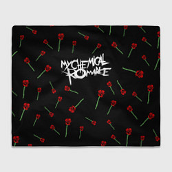 Плед флисовый MY CHEMICAL ROMANCE РОЗЫ MCR ROSES, цвет: 3D-велсофт