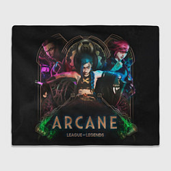 Плед флисовый Arcane League of Legends, цвет: 3D-велсофт