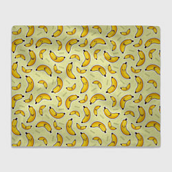 Плед флисовый Банановый Бум, цвет: 3D-велсофт