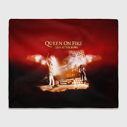 Плед флисовый Queen on Fire - Live at the Bowl, цвет: 3D-велсофт
