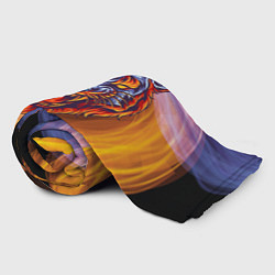 Плед флисовый Тигр в водно-огненной стихии, цвет: 3D-велсофт — фото 2