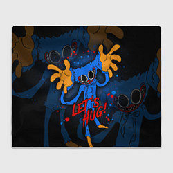 Плед флисовый Huggy Wuggy - Poppy Playtime,, цвет: 3D-велсофт