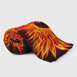 Плед флисовый ОГНЕННЫЙ ФЕНИКС FIRE PHOENIX, цвет: 3D-велсофт — фото 2