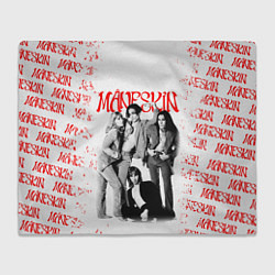 Плед флисовый MANESKIN POSTER СОСТАВ ГРУППЫ, цвет: 3D-велсофт