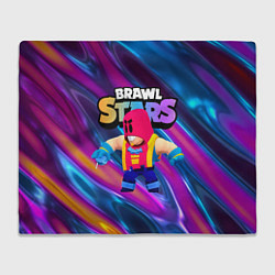 Плед флисовый GROM ГРОМ BRAWL STARS БРАВЛ СТАРС, цвет: 3D-велсофт