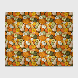 Плед флисовый Тыквы Pumpkin, цвет: 3D-велсофт
