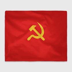 Плед флисовый Красный Советский союз, цвет: 3D-велсофт