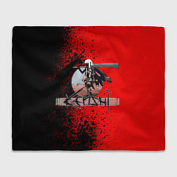 Плед флисовый KENSHI КЕНШИ, цвет: 3D-велсофт