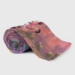 Плед флисовый Диона Diona в примогеме, Геншин импакт Genshin Imp, цвет: 3D-велсофт — фото 2