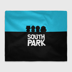 Плед флисовый Южный парк персонажи South Park, цвет: 3D-велсофт
