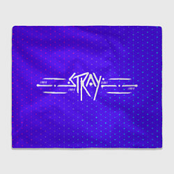 Плед флисовый Stray Logo, цвет: 3D-велсофт