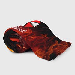 Плед флисовый Umbrella Corporation пламя, цвет: 3D-велсофт — фото 2