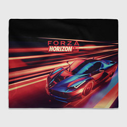 Плед флисовый Forza Horizon 5 - sports car, цвет: 3D-велсофт