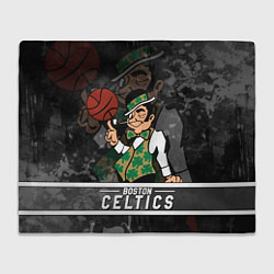 Плед флисовый Boston Celtics , Бостон Селтикс, цвет: 3D-велсофт