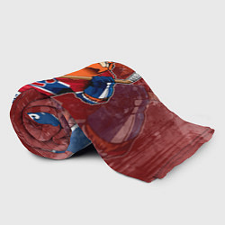 Плед флисовый Монреаль Канадиенс, Montreal Canadiens Маскот, цвет: 3D-велсофт — фото 2