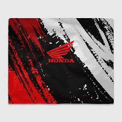 Плед флисовый Honda Logo Auto, цвет: 3D-велсофт