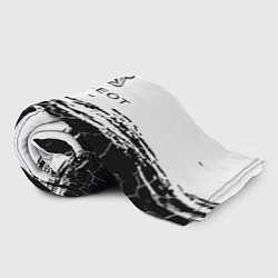 Плед флисовый Peugeot: Трещины, цвет: 3D-велсофт — фото 2