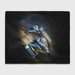 Плед флисовый Airborne Troops, цвет: 3D-велсофт