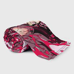 Плед флисовый Клинок, рассекающий демонов - Незуко Камадо, цвет: 3D-велсофт — фото 2
