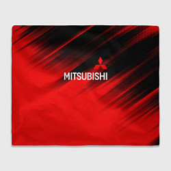 Плед флисовый Mitsubishi - Red Sport, цвет: 3D-велсофт