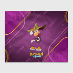 Плед флисовый Rayman в шляпе Legends, цвет: 3D-велсофт