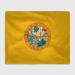 Плед флисовый Флорида США 3D, цвет: 3D-велсофт
