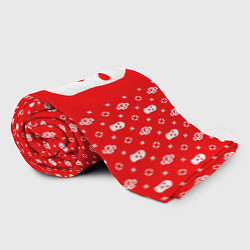 Плед флисовый Узор Red Ski Mask Dope Street Market, цвет: 3D-велсофт — фото 2
