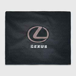 Плед флисовый LEXUS Lexus - Карбон, цвет: 3D-велсофт