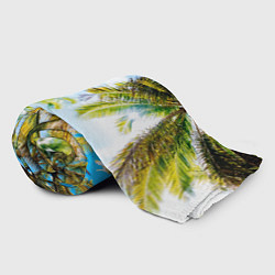 Плед флисовый Пальмы под солнцем, цвет: 3D-велсофт — фото 2