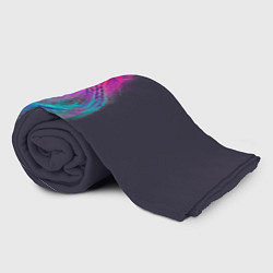 Плед флисовый Медуза Градиент Неон, цвет: 3D-велсофт — фото 2
