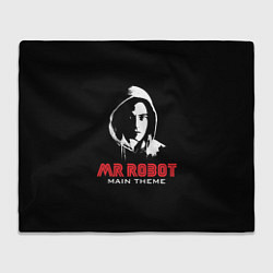 Плед флисовый MR ROBOT Хакер, цвет: 3D-велсофт
