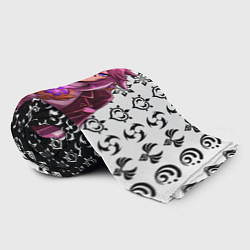 Плед флисовый Яэ Мико прекрасная Геншин Импакт, цвет: 3D-велсофт — фото 2