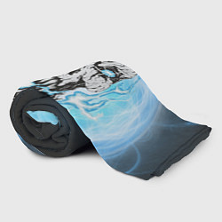 Плед флисовый Череп-монстр в молниях, цвет: 3D-велсофт — фото 2