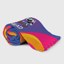 Плед флисовый Веселые чашечки - Cuphead, цвет: 3D-велсофт — фото 2