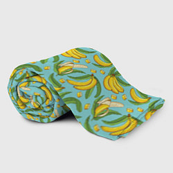 Плед флисовый Banana pattern Summer Fashion 2022, цвет: 3D-велсофт — фото 2